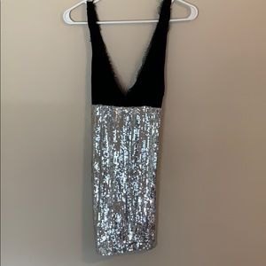 Bebe sequined mini dress
